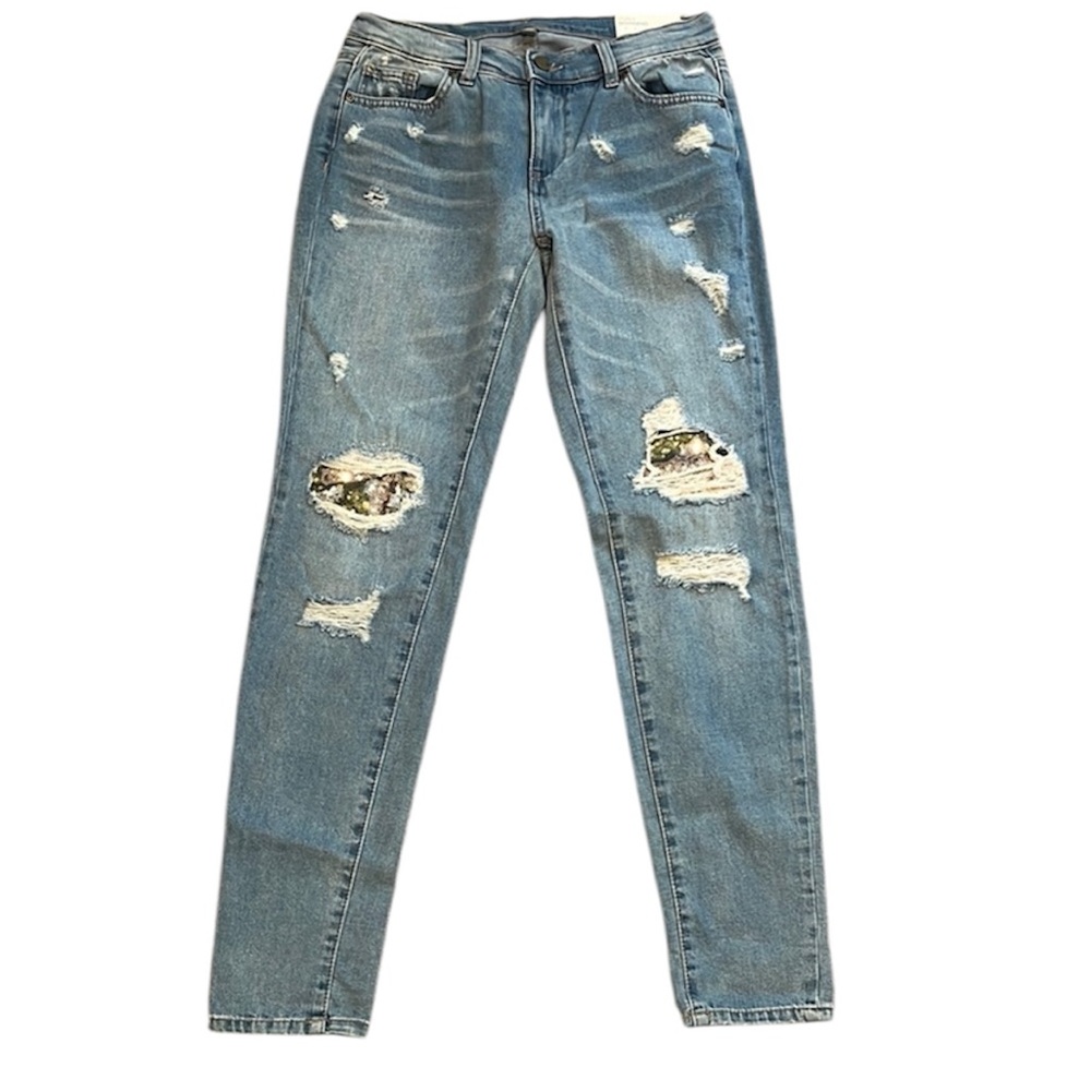 NY & Company | NWT Curvy Boyfriend Jeans with Camo & Sequin Detail